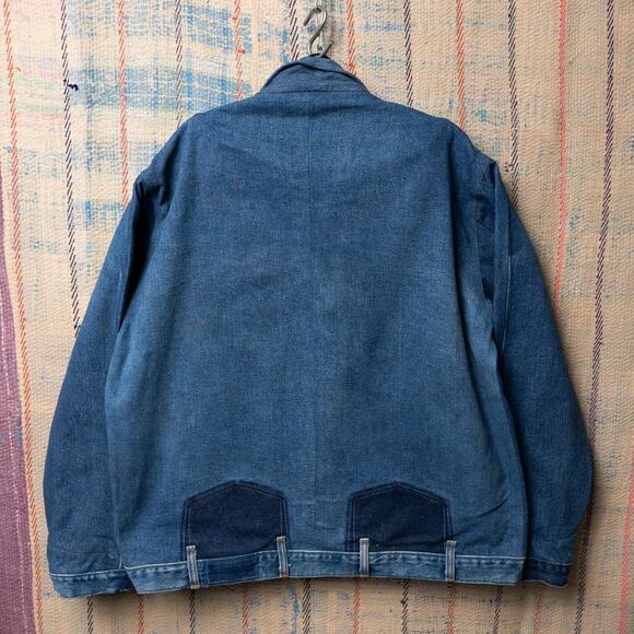 Upcycled carhartt detroit jacket reconstructed - Picture 2 of 8